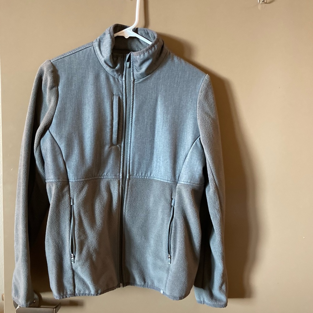 FIGS Performance Fleece Jacket in Grey